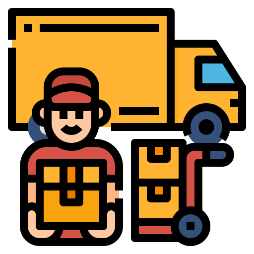 Delivery Aphiradee (monkik) Lineal Color icon