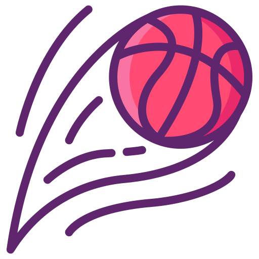 pelota de baloncesto Flaticons Lineal Color icono
