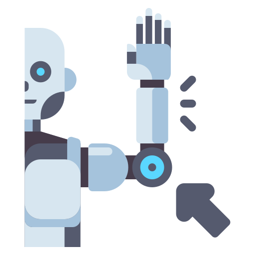 Robotic arm Flaticons Flat icon