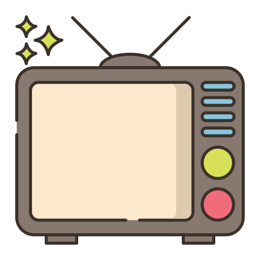 Tv box Flaticons Flat icon
