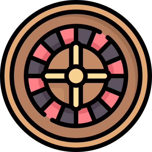 ruleta de casino Special Lineal color icono