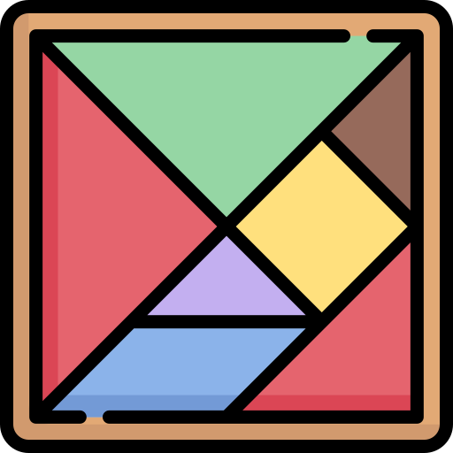 tangram Special Lineal color ikona