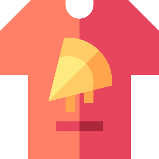 t-shirt Basic Straight Flat icoon