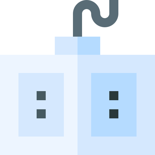 steckdosenleiste Basic Straight Flat icon