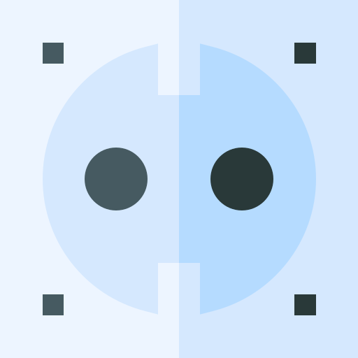 Electric socket Basic Straight Flat icon