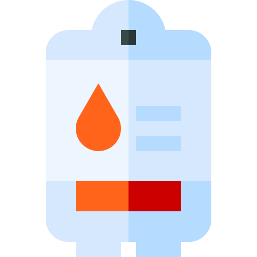 bolsa de sangre Basic Straight Flat icono