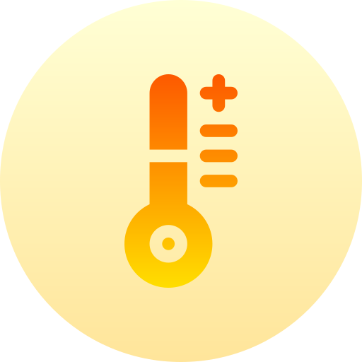 thermometer Basic Gradient Circular icon