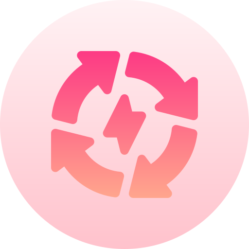 에너지 절약 Basic Gradient Circular icon