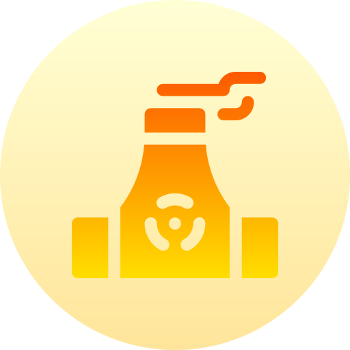 원자력 발전소 Basic Gradient Circular icon