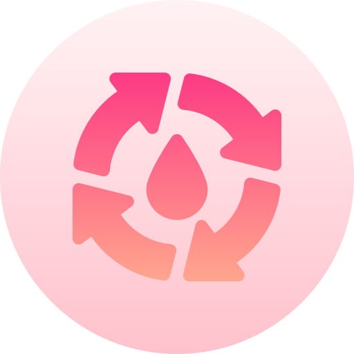 Water energy Basic Gradient Circular icon