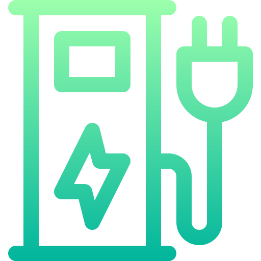 Charging station Basic Gradient Lineal color icon