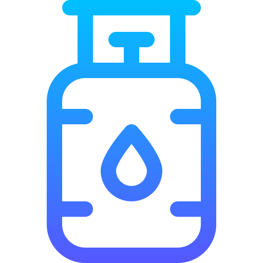benzinetank Basic Gradient Lineal color icoon