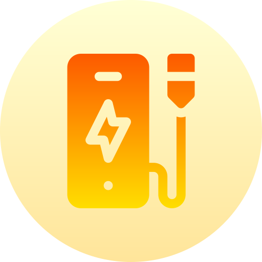 Charging Basic Gradient Circular icon