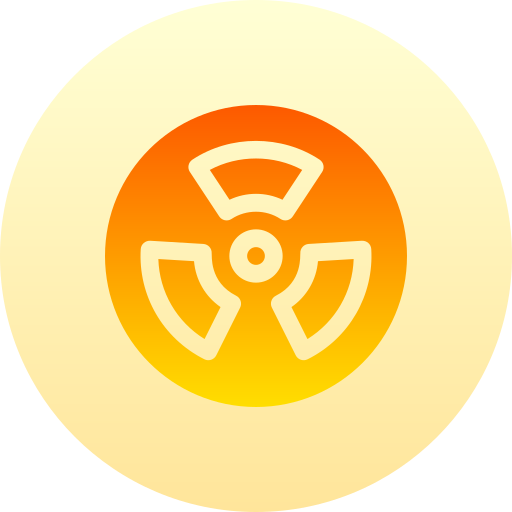 energia nucleare Basic Gradient Circular icona