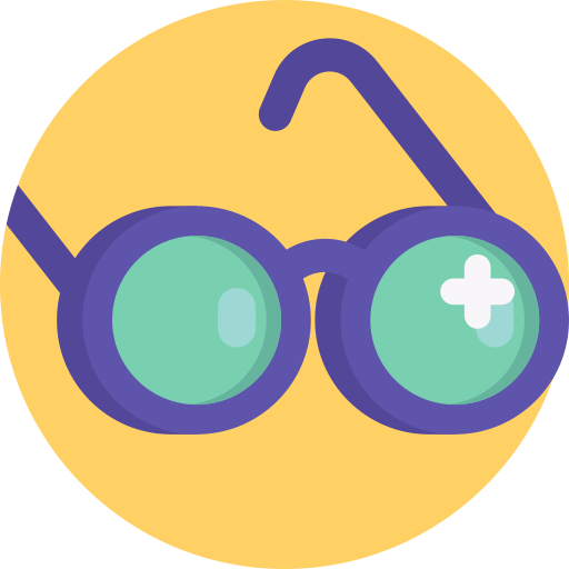 brille Detailed Flat Circular Flat icon
