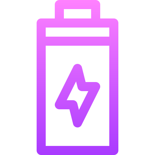bateria Basic Gradient Lineal color Ícone