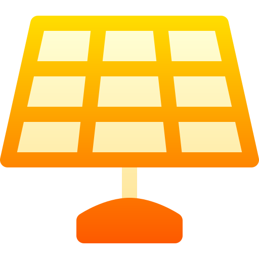 panel solar Basic Gradient Gradient icono