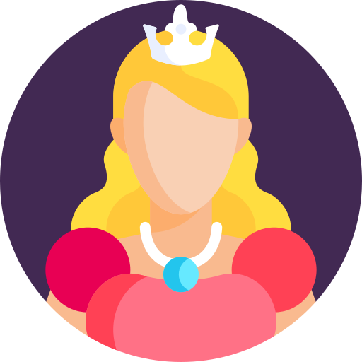 Princess Detailed Flat Circular Flat icon
