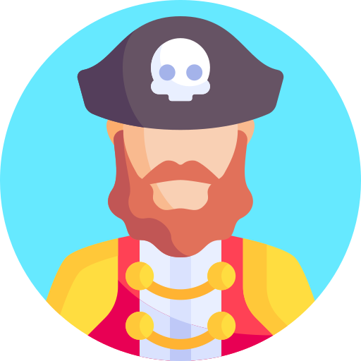 pirat Detailed Flat Circular Flat ikona