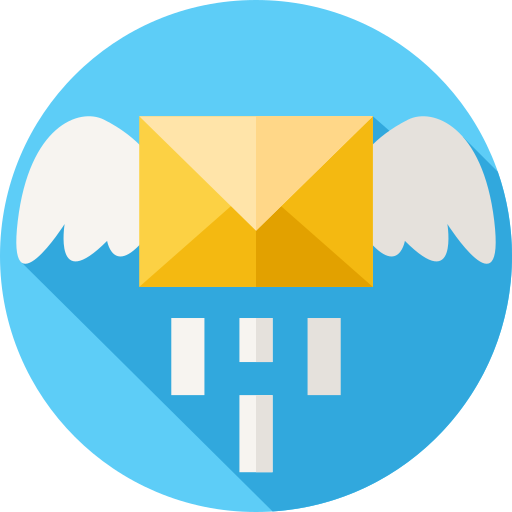 Mail Flat Circular Flat icon