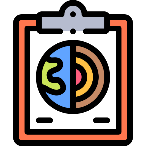 클립 보드 Detailed Rounded Lineal color icon