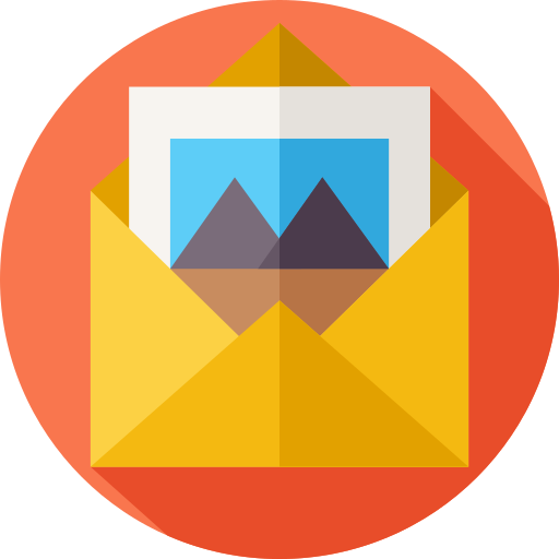 Mail Flat Circular Flat icon