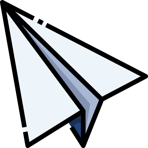 Paper plane Justicon Lineal Color icon