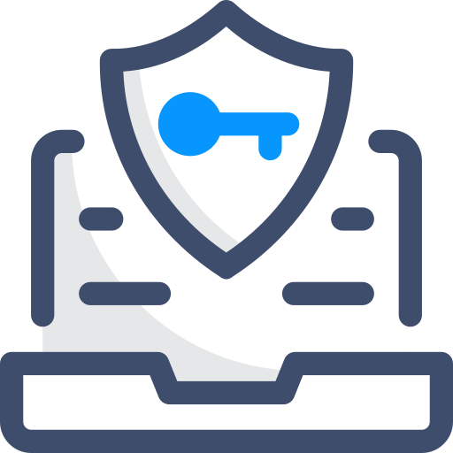 Web security SBTS2018 Blue icon