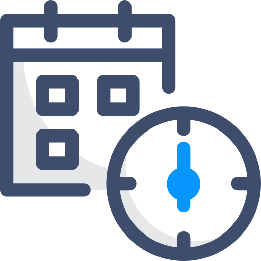 Time management SBTS2018 Blue icon
