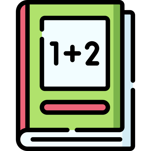 mathe buch Special Lineal color icon