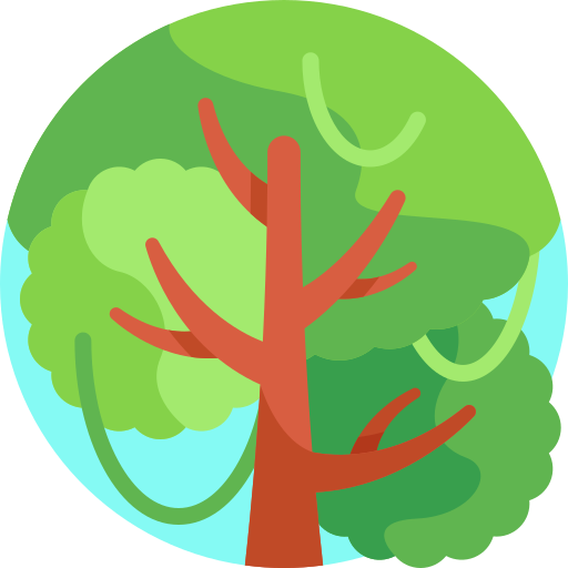 Tree Detailed Flat Circular Flat icon