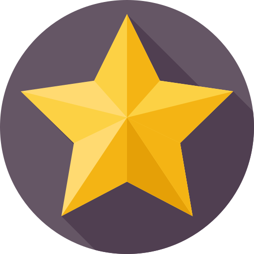 star Flat Circular Flat icon