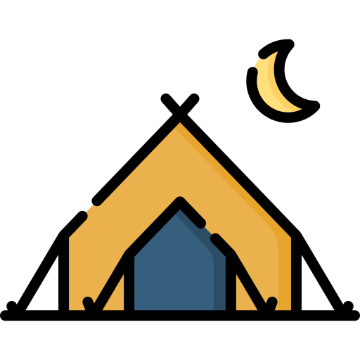 キャンプのテント Special Lineal color icon