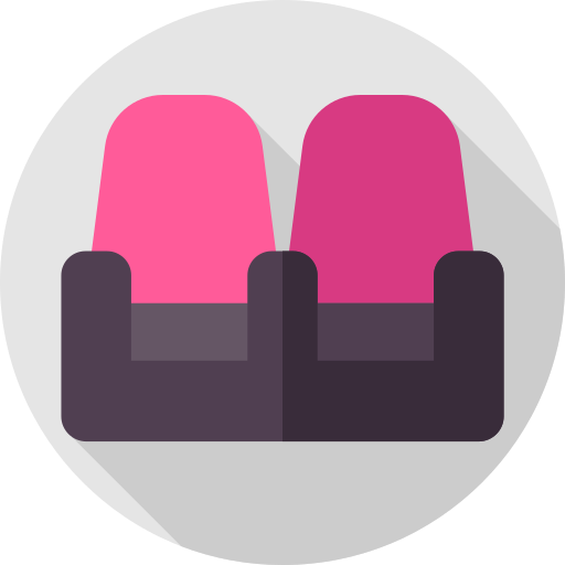 asiento Flat Circular Flat icono