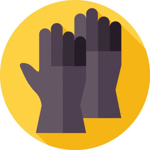 手袋 Flat Circular Flat icon