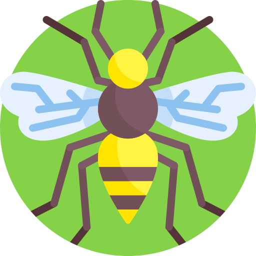 Bee Detailed Flat Circular Flat icon