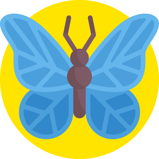 mariposa Detailed Flat Circular Flat icono