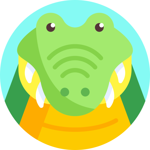 Crocodile Detailed Flat Circular Flat icon