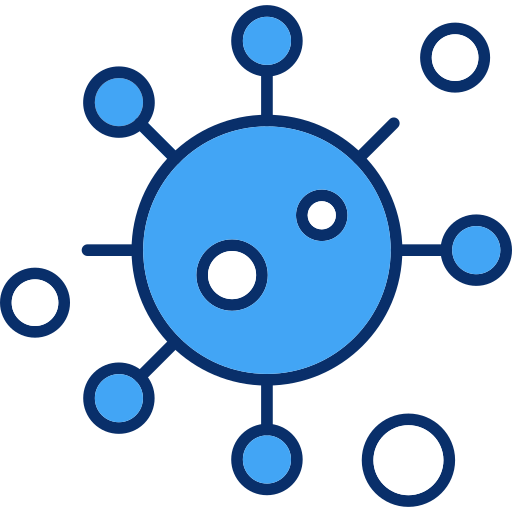 ウイルス Generic Blue icon