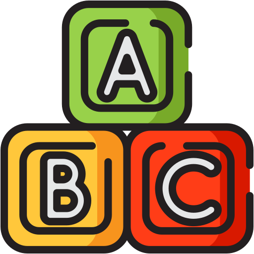 Abc block Generic Outline Color icon
