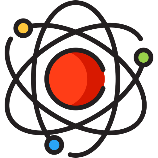 Átomos Generic Outline Color icono