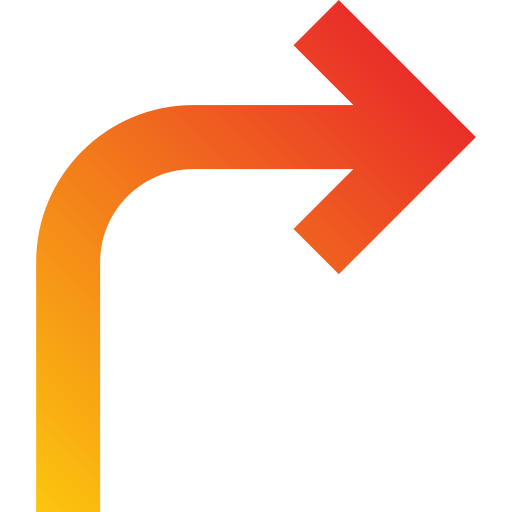 Turn right Generic Flat Gradient icon