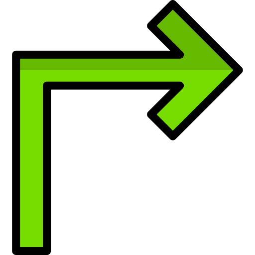 Turn right Generic Outline Color icon