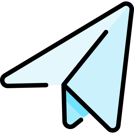 Paper airplane Vitaliy Gorbachev Lineal Color icon