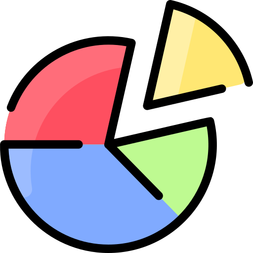 wykres kołowy Vitaliy Gorbachev Lineal Color ikona