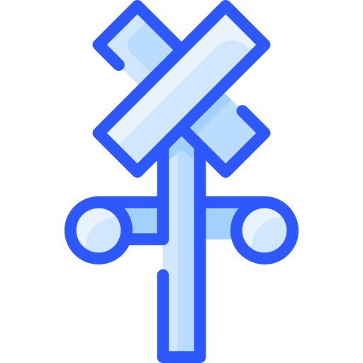 철도 건널목 Vitaliy Gorbachev Blue icon