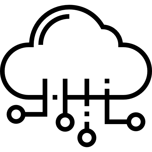 Cloud computing Detailed Straight Lineal icon