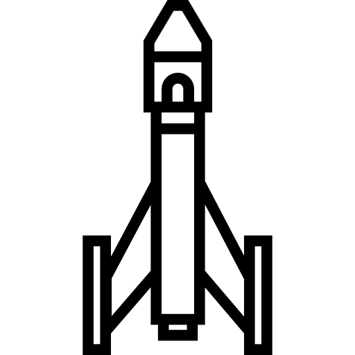 Ракета Detailed Straight Lineal иконка