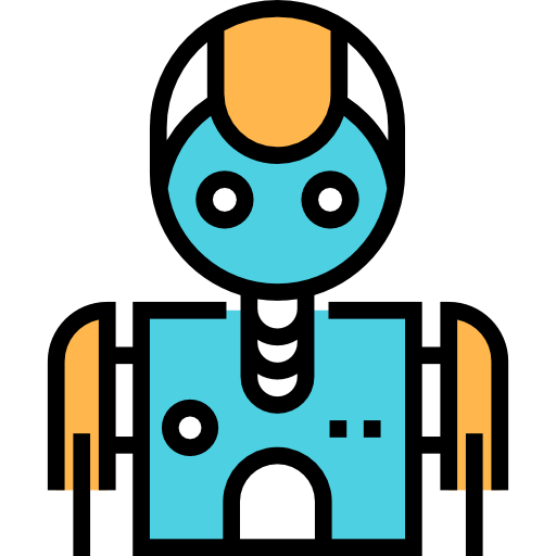 Robot Detailed Straight Lineal color icon