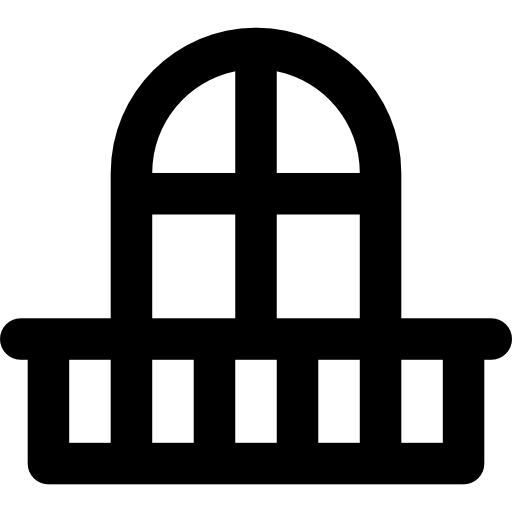 Балкон Basic Rounded Lineal иконка